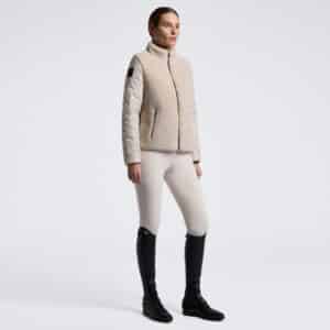 Cavallleria Toscana Teddy Bear Fleece + Nylon Zip Up Jacket