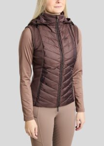 Montar MoEverline Hybrid Bodywarmer Golden Quartz Crystals – Black Peony