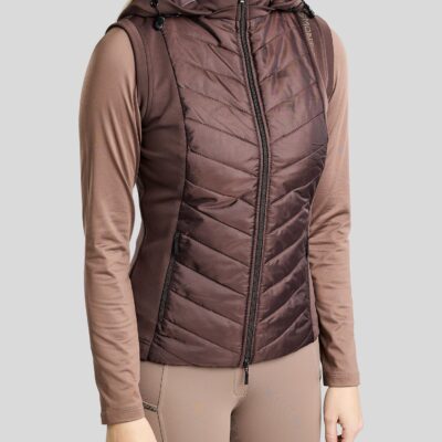 Montar MoEverline Hybrid Bodywarmer Golden Quartz Crystals – Black Peony