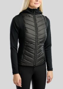 Montar MoEverline Hybrid Jacket w. Detachable Hood and Golden Quartz Crystsals - Black