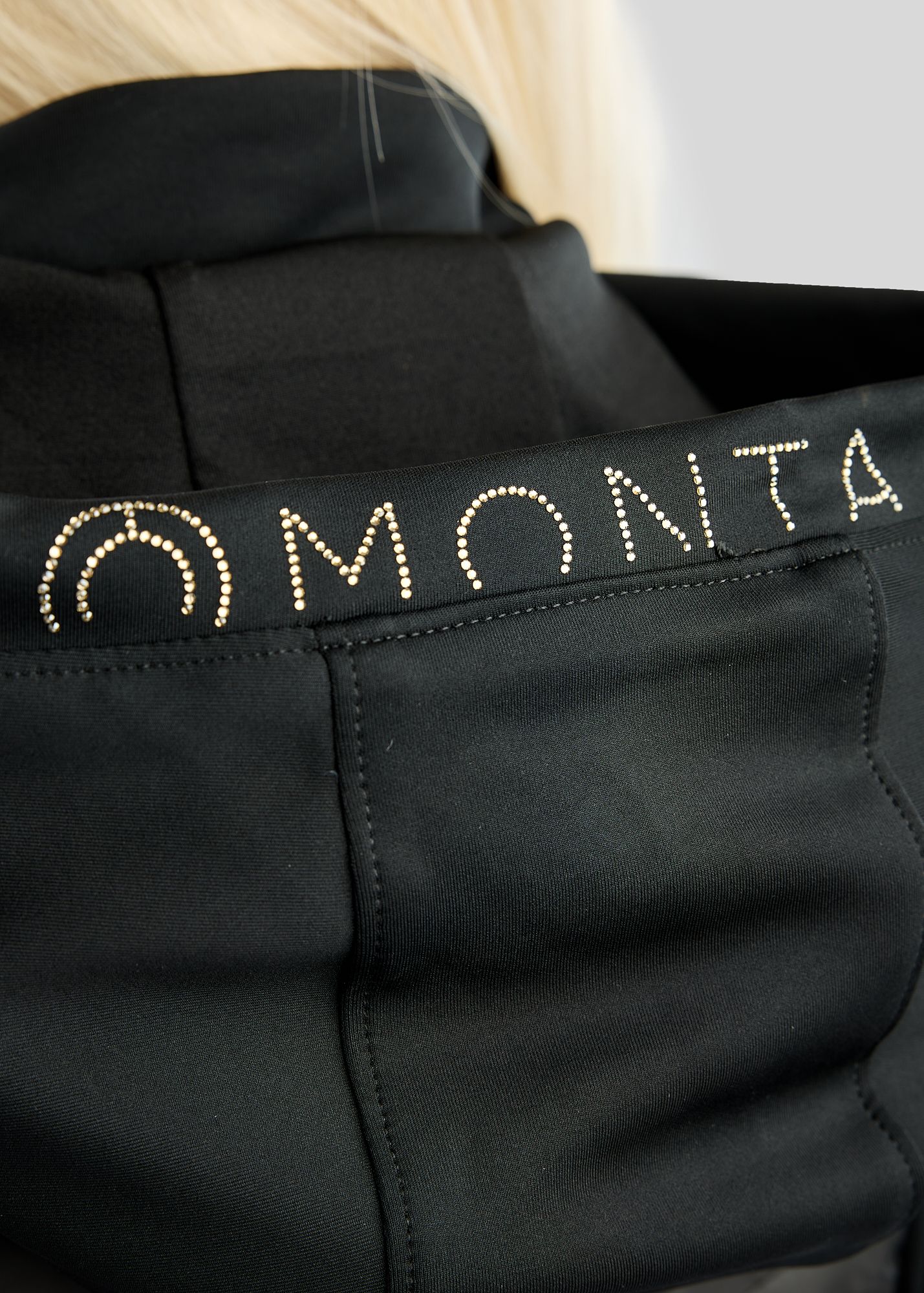 Montar MoEverline Hybrid Jacket w. Detachable Hood and Golden Quartz Crystsals - Black