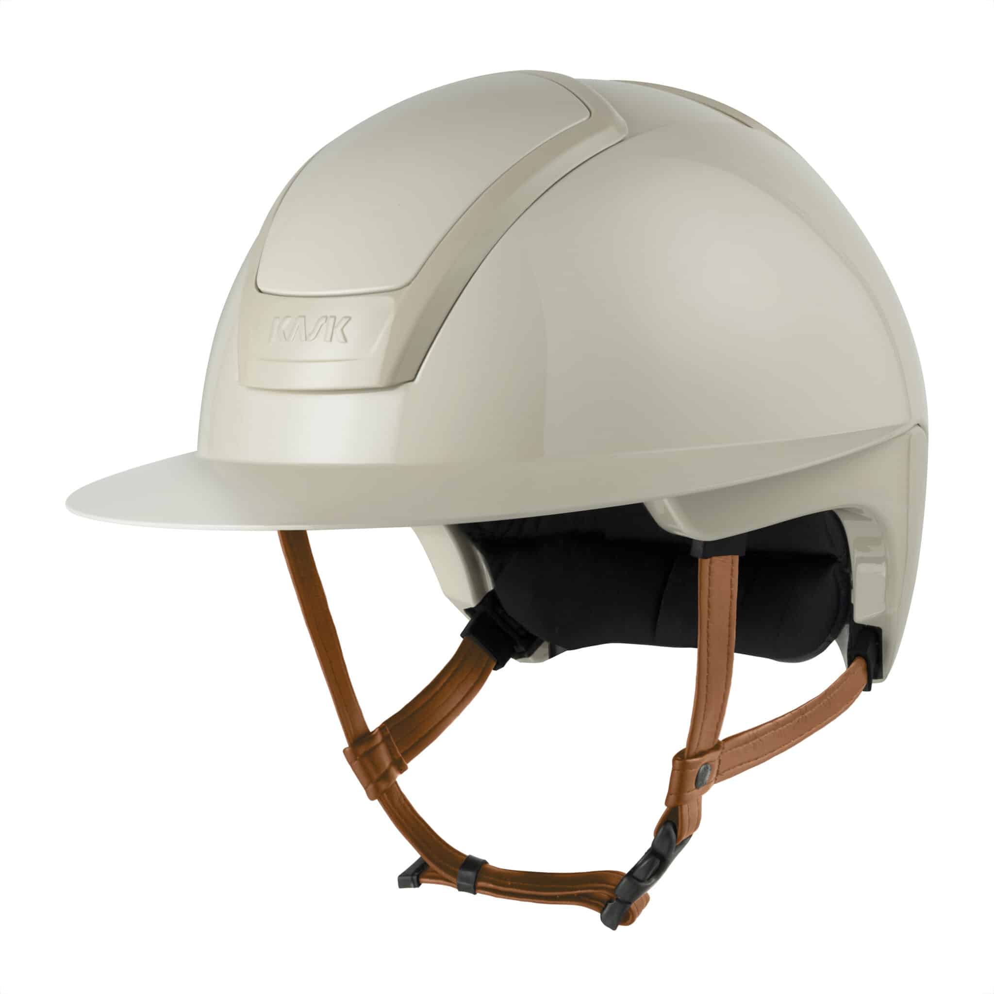 Kask Nemesi Wide Peak Shine Chinstrap light brown
