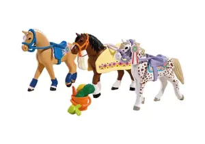 PlayMobil Drie verzamelpaarden