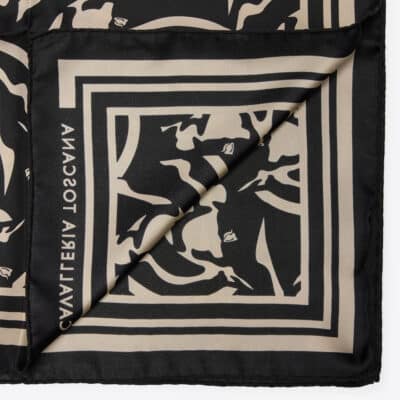 Cavalleria Toscana CT Horses Pattern Silk Foulard 991F