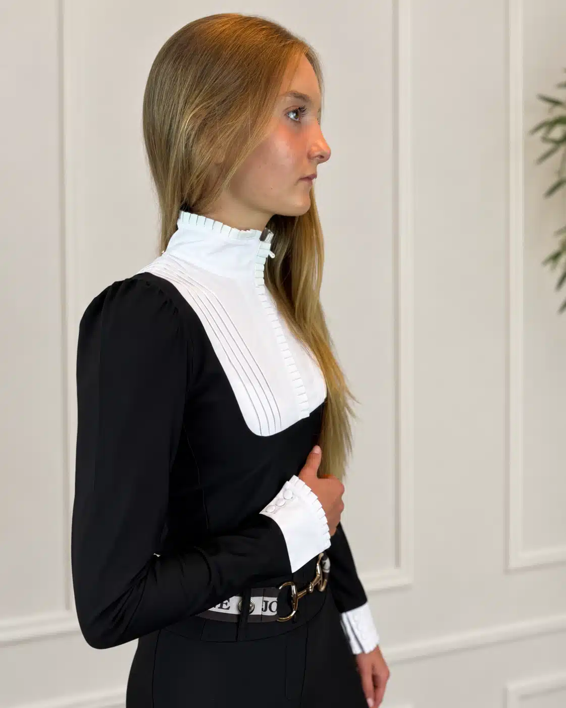 Joline Wedstrijdshirt Josephine Lange Mouw Zwart