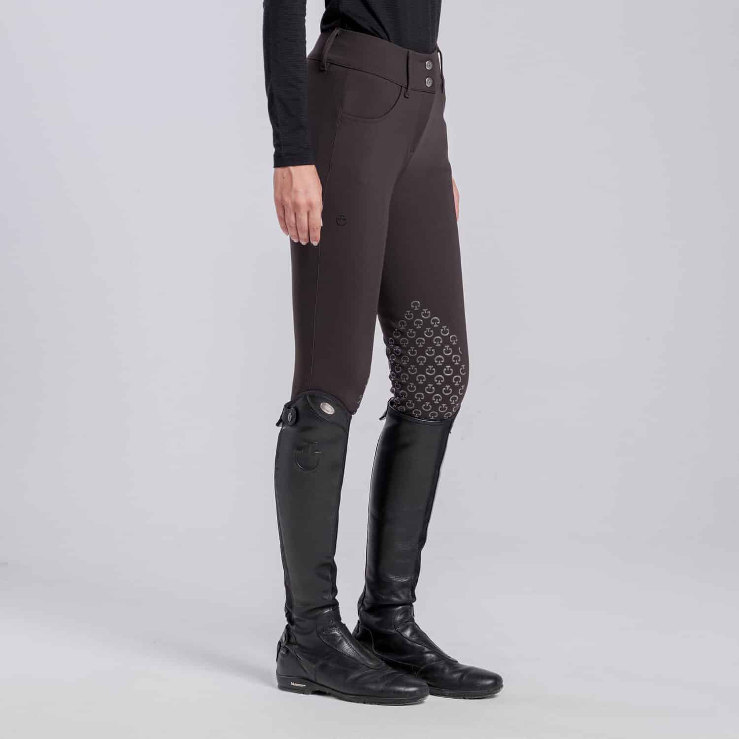 Cavalleria Toscana Rijbroek American Knie Grip Espresso 4L00 Dames