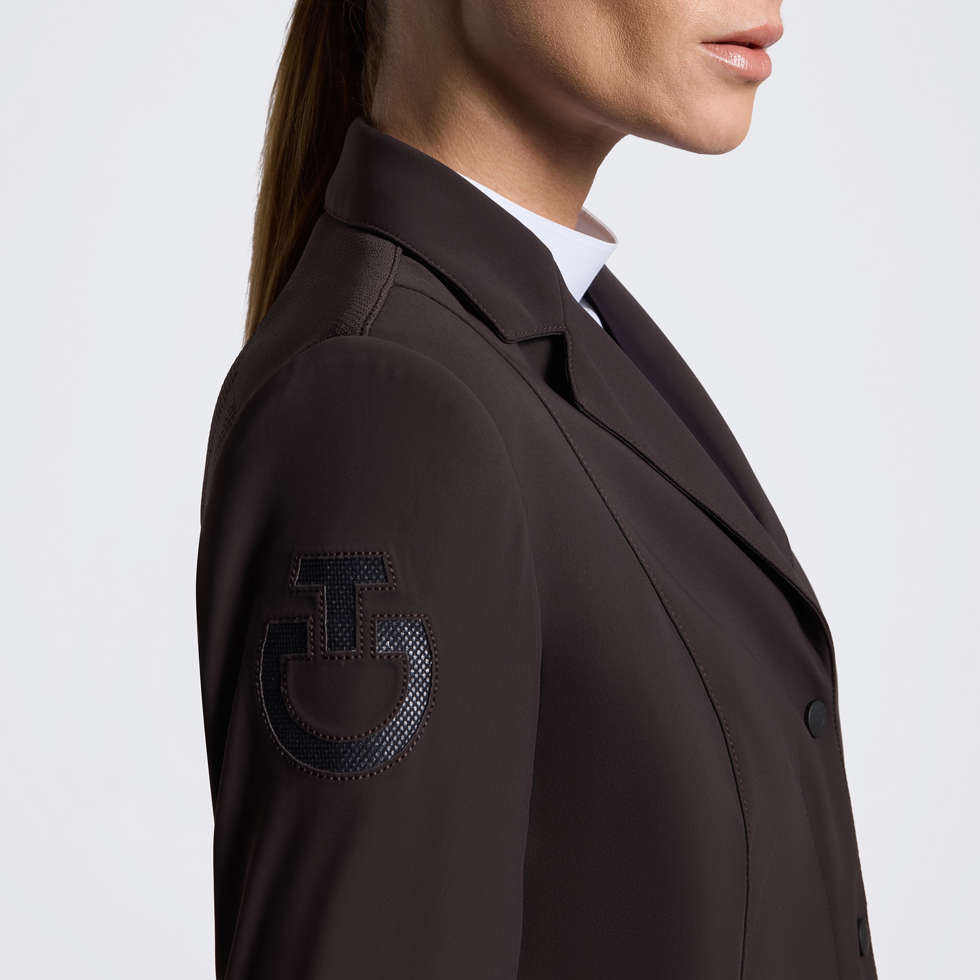 Cavalleria Toscana Wedstrijdjasje R-EVO Tech Knit Zip Espresso