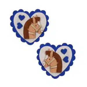 Mimi & Lula Haarclipjes scalloped heart 2 stuks